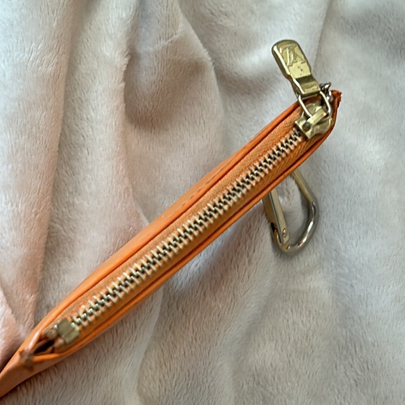 Louis Vuitton mandarin orange epi leather coin key pouch - Picture 4 of 9